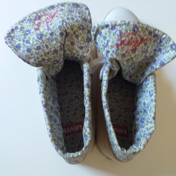 - Levis canvas high top sneakers  mens size 10 - Picture 5 of 10